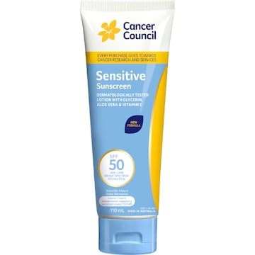 Cancer Council SPF50 Sensitive Sunscreen 110mL