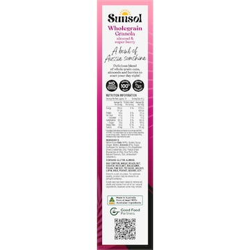 Sunsol Wholegrain Granola Almond & Super Berry 450g