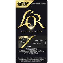 L'OR Espresso Ristretto Intensity 11 Coffee Pods 10 pack