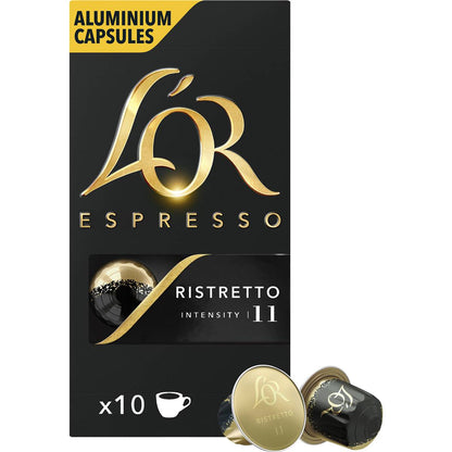 L'OR Espresso Ristretto Intensity 11 Coffee Pods 10 pack