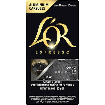 L'OR Espresso Onyx Coffee Pods Nespresso Compatible 10 pack