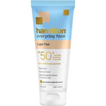 Hamilton SPF50+ Everyday Face Tint Light 75g