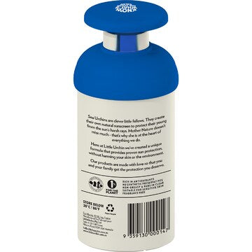 Little Urchin SPF50 Natural Clear Zinc Sunscreen Pump 300g