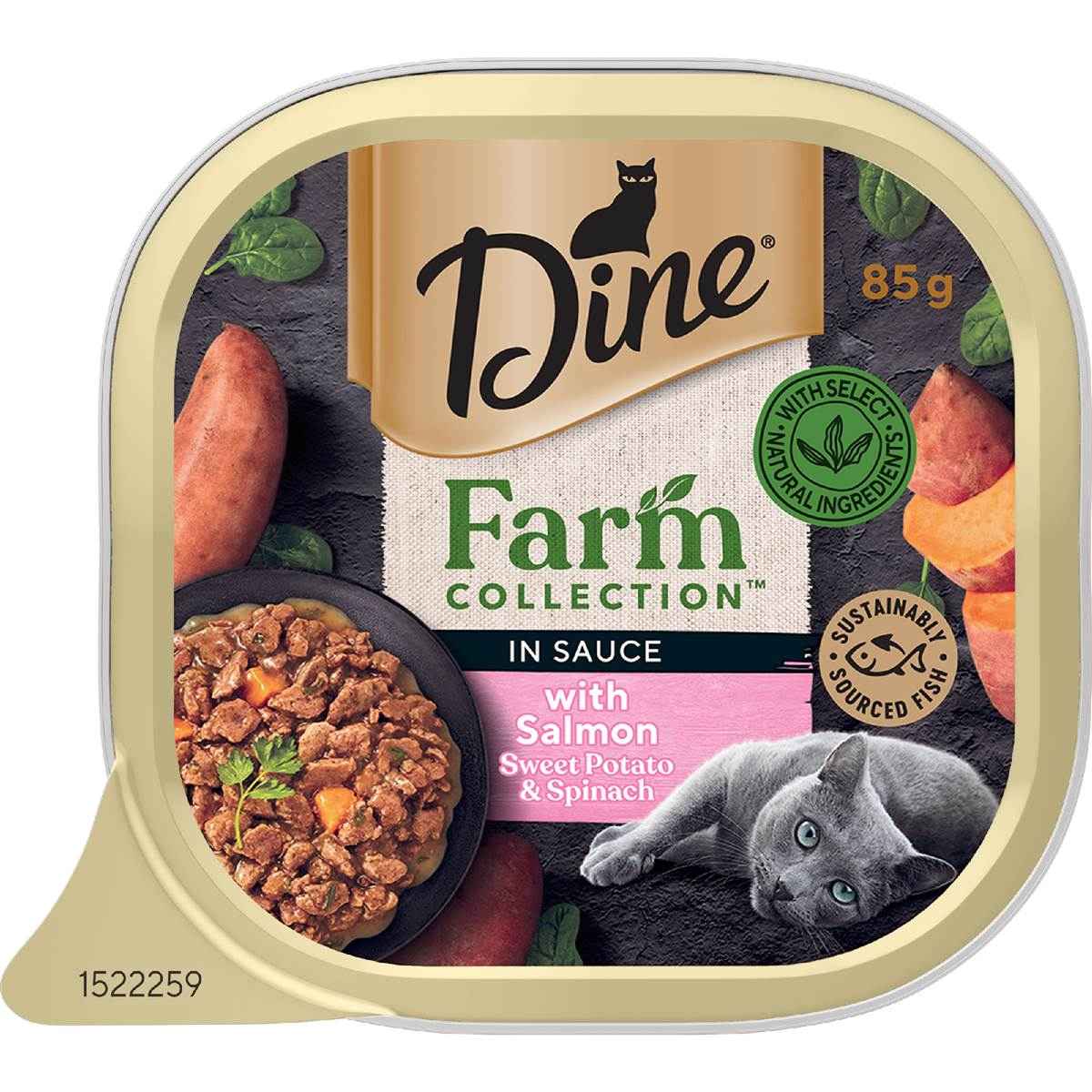 Dine Farm Collection In Sauce Salmon Wet Cat Food 85g