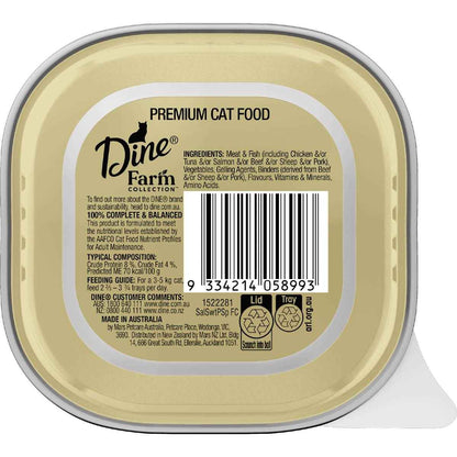 Dine Farm Collection In Sauce Salmon Wet Cat Food 85g