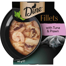 Dine Fillets Wet Cat Food Tuna & Prawn 60g