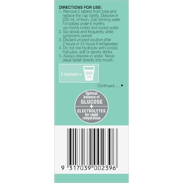 Hydralyte Effervescent Electrolyte Tablets Zesty Spritz 10 pack