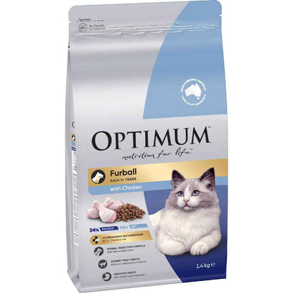 Optimum Furball Chicken Dry Cat Food 1.4kg