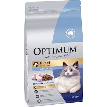 Optimum Furball Chicken Dry Cat Food 1.4kg