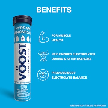 Voost Hydrate Plus Magnesium Electrolyte Tablets Citrus 24 pack