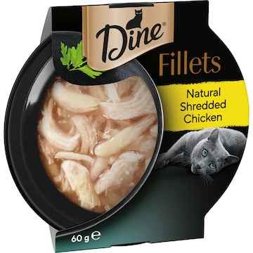 Dine Fillets Wet Cat Food Shredded Chicken 60g
