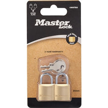 Master Lock Brass Pad 20mm 2 pack