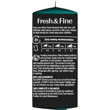 Dine Fresh Fine Wet Cat Food Salmon Tuna & Trout In Gravy 50g x 6 pack