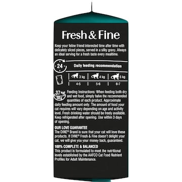 Dine Fresh Fine In Gravy Chicken Turkey & Duck Wet Cat Food 50g x 6 pack