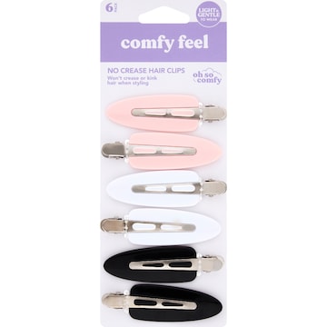 Oh So Comfy No Crease Hair Clips 6 pack
