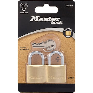 Master Lock Brass Pad 30mm 2 pack