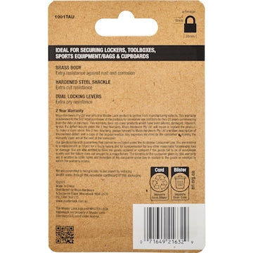 Master Lock Brass Pad 30mm 2 pack