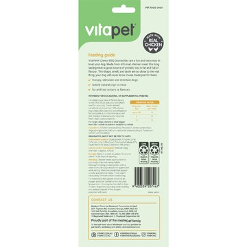 Vita Pet Chewz BBQ Drumsticks Dog Treats 7 pack