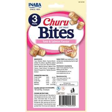 Churu Bites Cat Treats Tuna & Salmon 10g x 3 pack