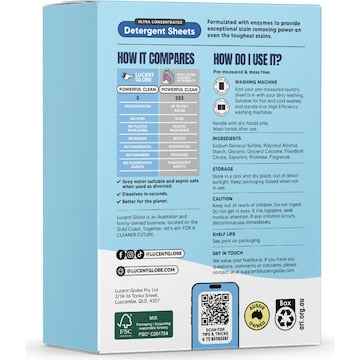 Lucent Globe Laundry Detergent Sheets Ocean Breeze 35 pack