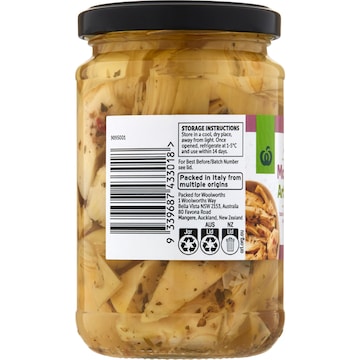 Woolworths Marinated Artichokes 275g