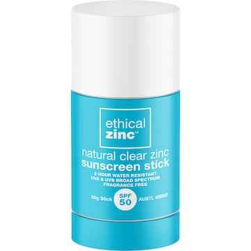 Ethical Zinc SPF 50 Natural Clear Zinc Sunscreen Stick 50g