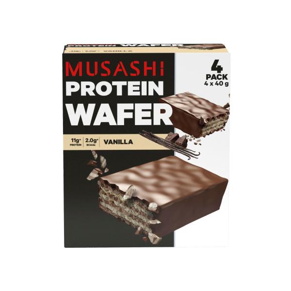 MUSASHI PROTEIN WAFER VANILLA 4X40G 160G