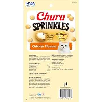 Churu Sprinkles Cat Treats Chicken 3 pack