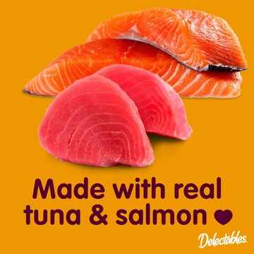 Delectables Squeeze Up Lickable Cat Treats Tuna & Salmon 4 pack