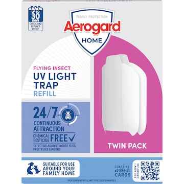 Aerogard Home UV Flying Light Trap Refill 2 pack