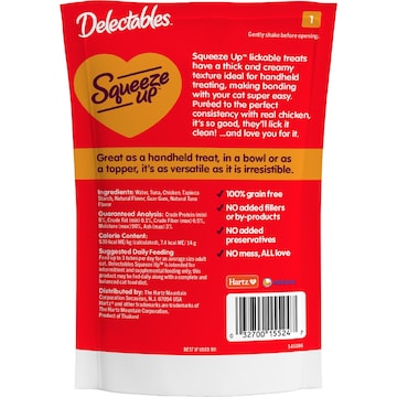 Delectables Squeeze Up Lickable Cat Treats Chicken 14g x 4 pack