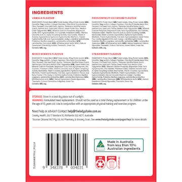 The Lady Shake Favourites Meal Replacement Powder Sachets 56g x 8 pack