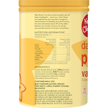 Keep It Cleaner Daily Boost Protein Powder Vanilla 340g