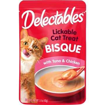 Delectables Lickable Cat Treats Bisque Tuna & Chicken 40g