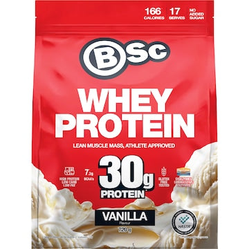 BSc Whey Protein Powder Vanilla 720g