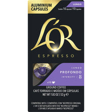 L'OR Espresso Lungo Profondo Intensity 8 Coffee Pods 10 pack