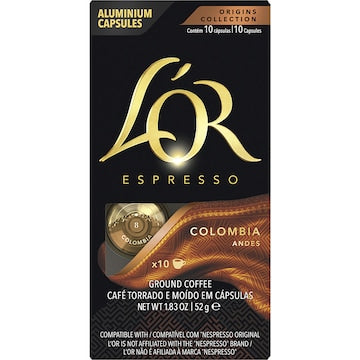 L'Or Espresso Colombia Intensity 8 Coffee Pods 10 pack