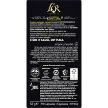 L'OR Espresso Colombia Coffee Pods Nespresso Compatible 10 pack