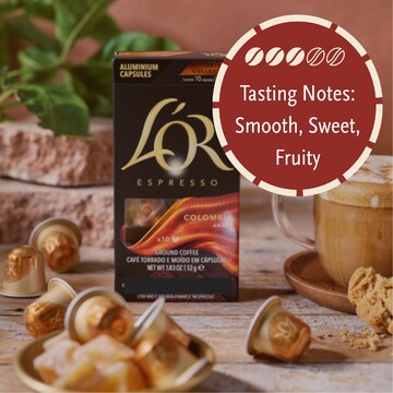 L'OR Espresso Colombia Coffee Pods Nespresso Compatible 10 pack