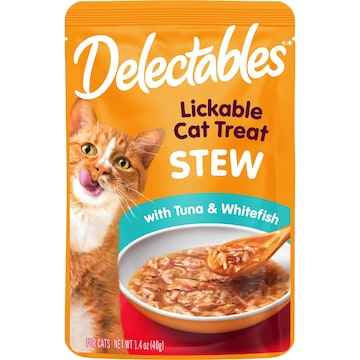 Delectables Lickable Stew Cat Treats Tuna & Whitefish 40g