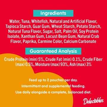 Delectables Lickable Stew Cat Treats Tuna & Whitefish 40g
