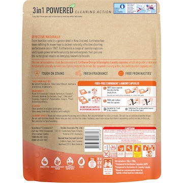 Earthwise Laundry Capsules Orange & Eucalyptus 50 pack