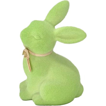 Easter Faux Moss Bunny Decoration Green each