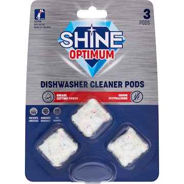 Shine Optimum Dishwasher Cleaner Pods 3 pack