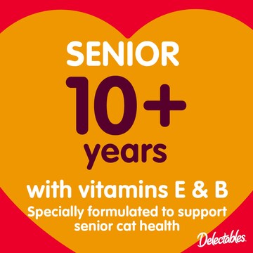 Delectables Lickable Stew Senior Cat Treats With Chicken & Tuna 40g