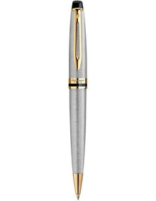 Expert Black Lacquer Chrome Trim Ball Pen in Silver