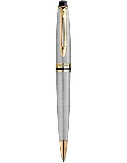 Expert Black Lacquer Chrome Trim Ball Pen in Silver