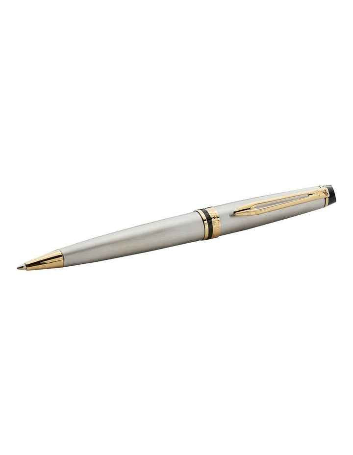 Expert Black Lacquer Chrome Trim Ball Pen in Silver