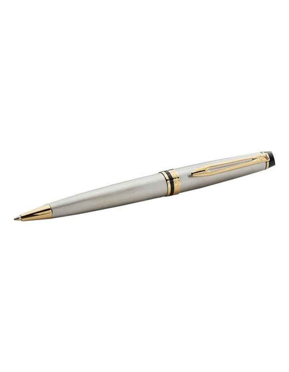 Expert Black Lacquer Chrome Trim Ball Pen in Silver