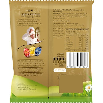 Lindt Easter Lindor Assorted Egg Bag 180g